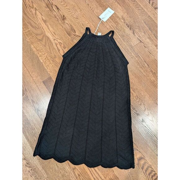 JOIE Crochet Dress Short Chevron Scalloped Bottom Size S BNWT - Picture 10 of 11